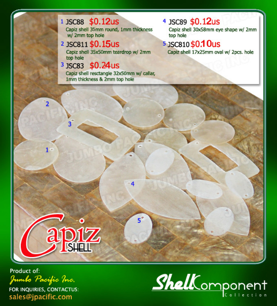 Capiz Shell Components A
