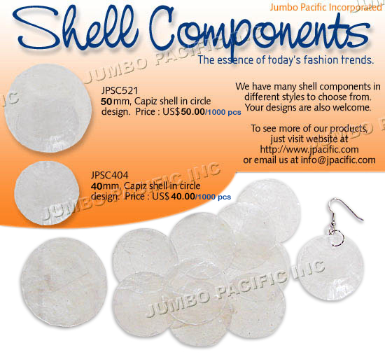 Capiz Shell Components E