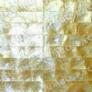 Gold 1x8 inch Halfmoon Rectangle Design